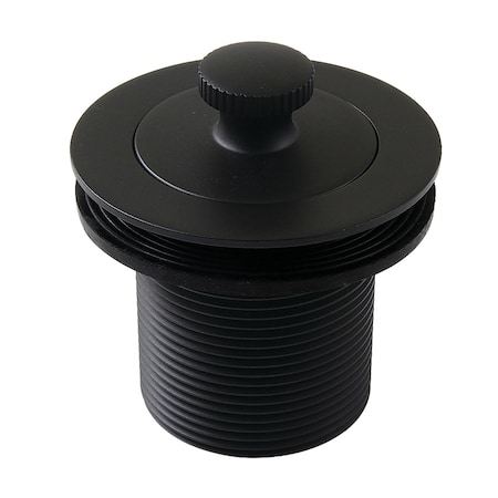 Kingston Brass 112 Lift and Turn Tub Drain with 134 Body Thread, Matte Black DLT17MB